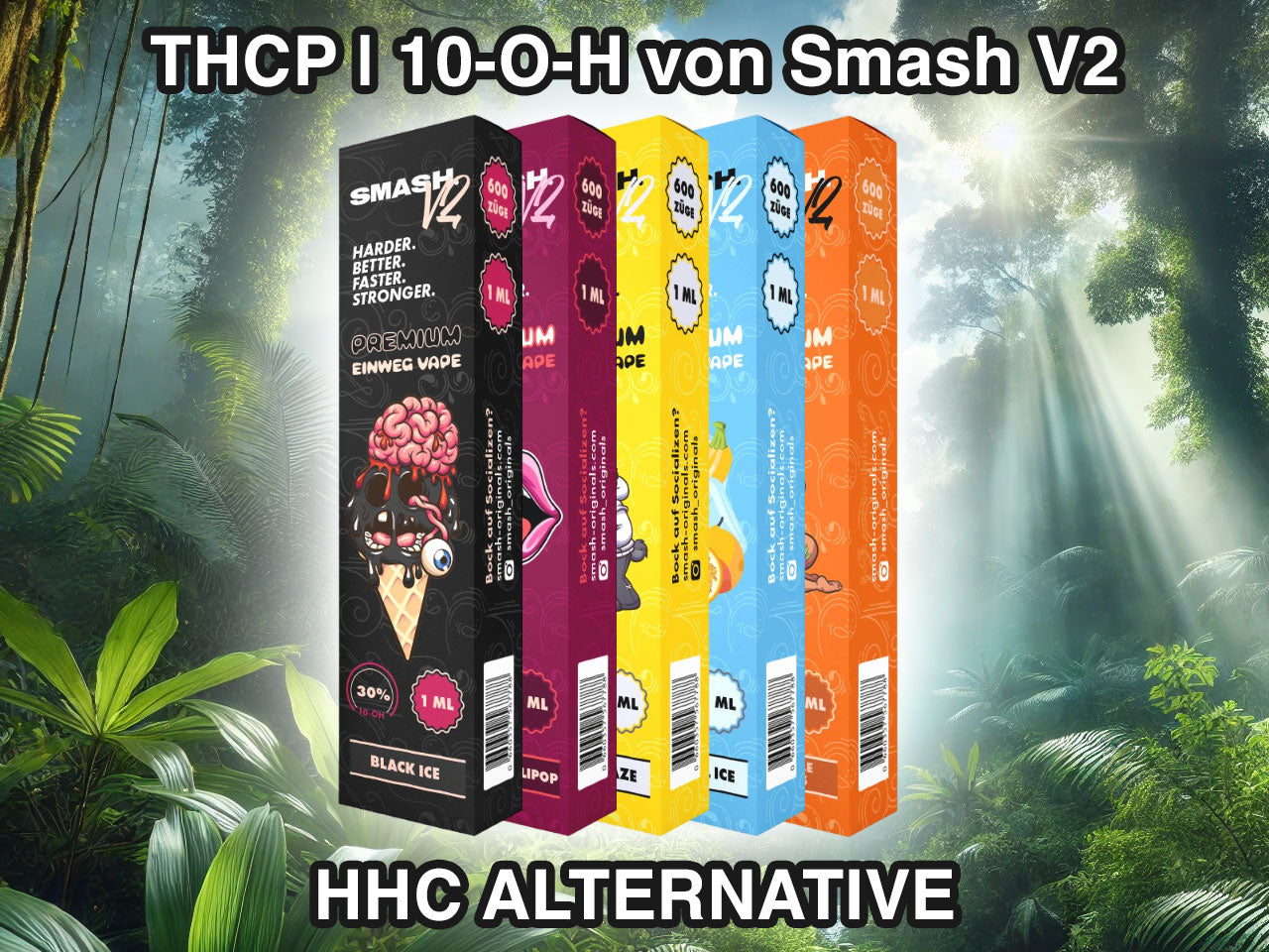 Smash 10-O-H Einweg Vape | V2 | HHC Alternative | 600 Züge