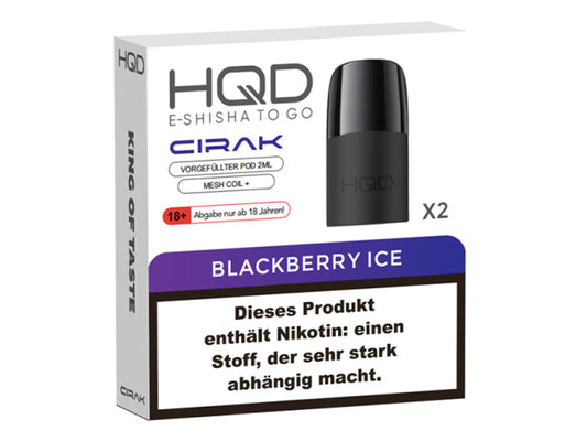 HQC Cirak Blackberry Ice 10er Pack Pods für Mehrweg E-Zigaretten