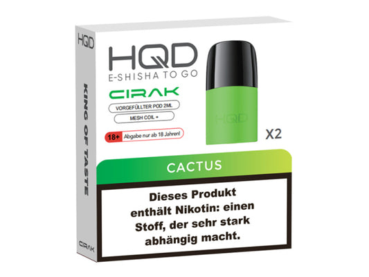 HQC Cirak Cactus 2er Pack Pods für Mehrweg E-Zigaretten