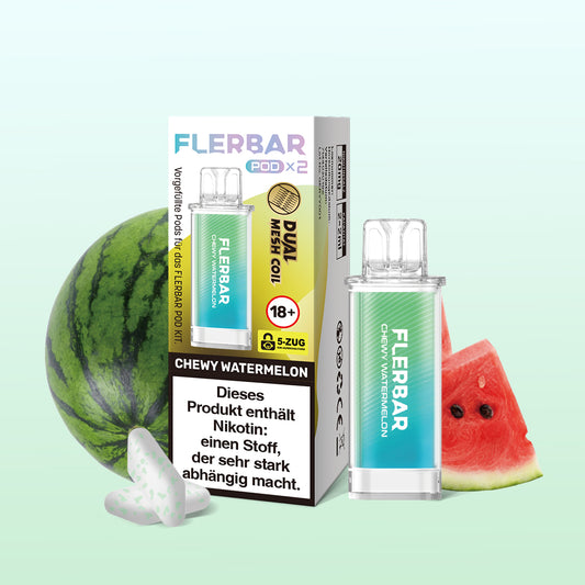 Flerbar Pod Chewy Watermelon Prefilled Pods 2x2ml