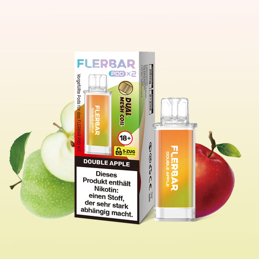 Flerbar Pod Double Apple Prefilled Pods 2x2ml