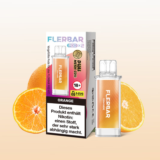 Flerbar Pod Orange Prefilled Pods 2x2ml