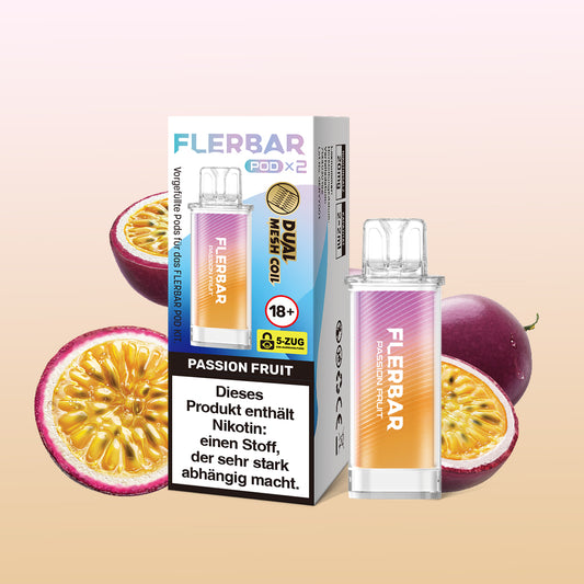 Flerbar Pod Passion Fruit Maracuja Prefilled Pods 2x2ml