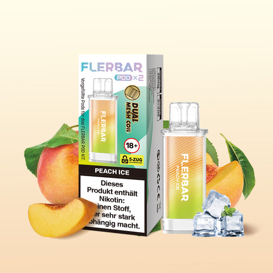 Flerbar Pod Peach Ice Prefilled Pods 2x2ml