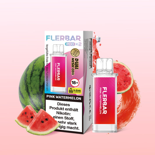 Flerbar Pod Pink Watermelon Prefilled Pods 2x2ml