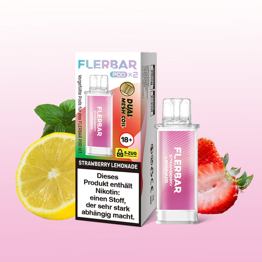 Flerbar Pod Strawberry Lemonade Prefilled Pods 2x2ml