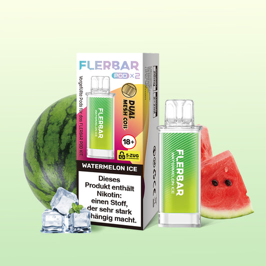 Flerbar Pod Watermelon Ice Prefilled Pods 2x2ml