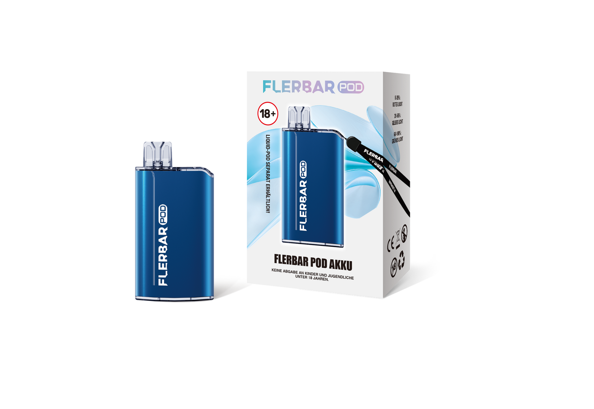 flerbar pod mehrweg Vape Akku Blue