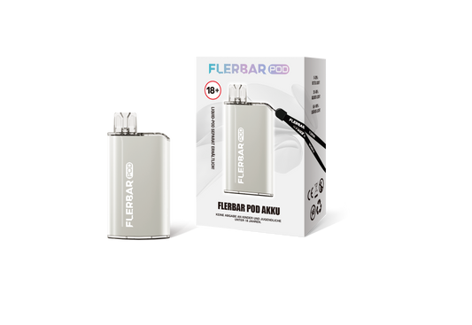 flerbar pod mehrweg Vape Akku White Silver