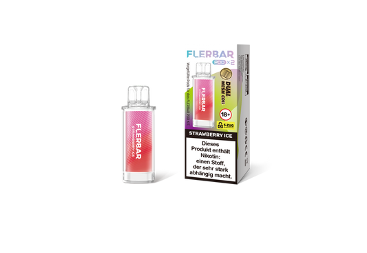 Flerbar Pod Strawberry Ice Prefilled Pods 2x2ml günstig kaufen für mehrweg vape