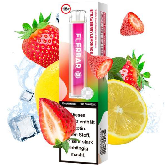 flerbar m Einweg E-Zigarette kaufen Strawberry lemonade