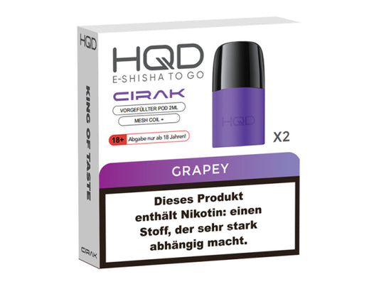 HQC Cirak Grapey 2er Pack Pods für Mehrweg E-Zigaretten