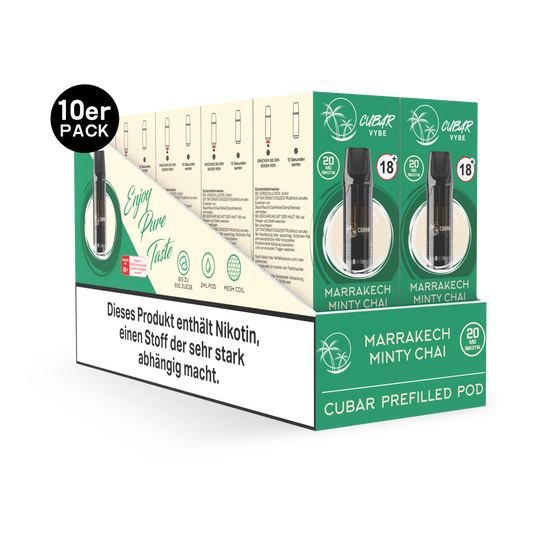 CUBAR Vybe Pod - Marrakech Minty Chai 10er Pack