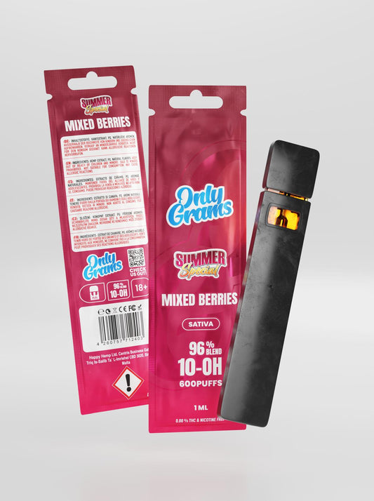 OnlyGrams 10-O-H Mixed Berries Einweg Vape