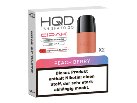 HQC Cirak Peach Berry 2er Pack Pods für Mehrweg E-Zigaretten