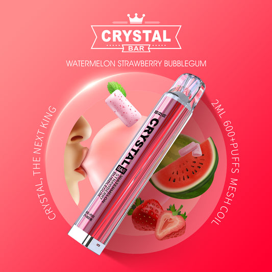 SKE Crystal Bar Watermelon Strawberry Bubblegum