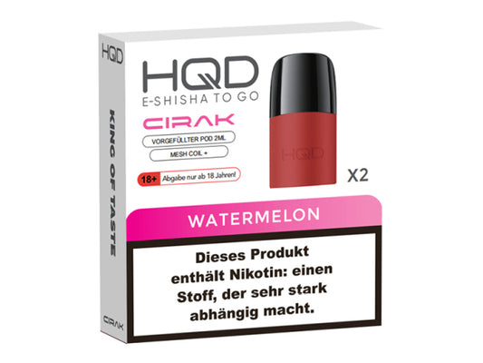 HQC Cirak Watermelon 2er Pack Pods für Mehrweg E-Zigaretten